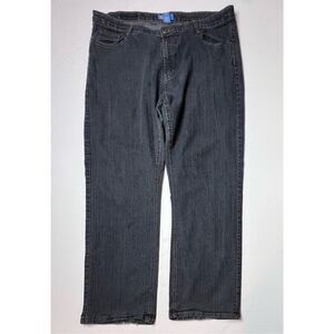 Dkin High Rise Straight Leg Stretch‎ Blue Jeans Sz 20 Hipster Modern